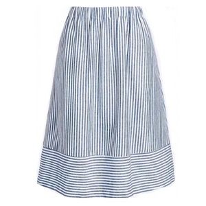 J crew factory striped skirt with pockets size S